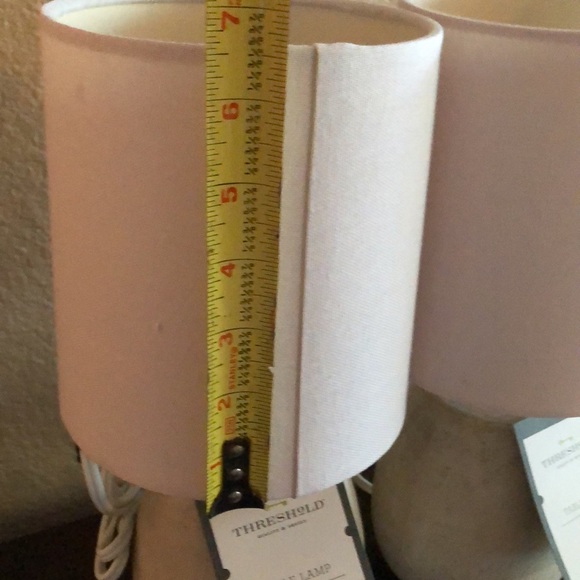 NWT Two Pack- Threshold Table Top Lamps with lampshade. - Picture 3 of 8